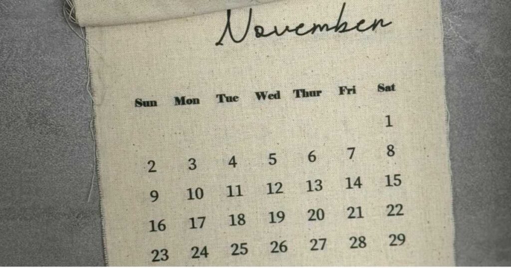 odor prevention calendar